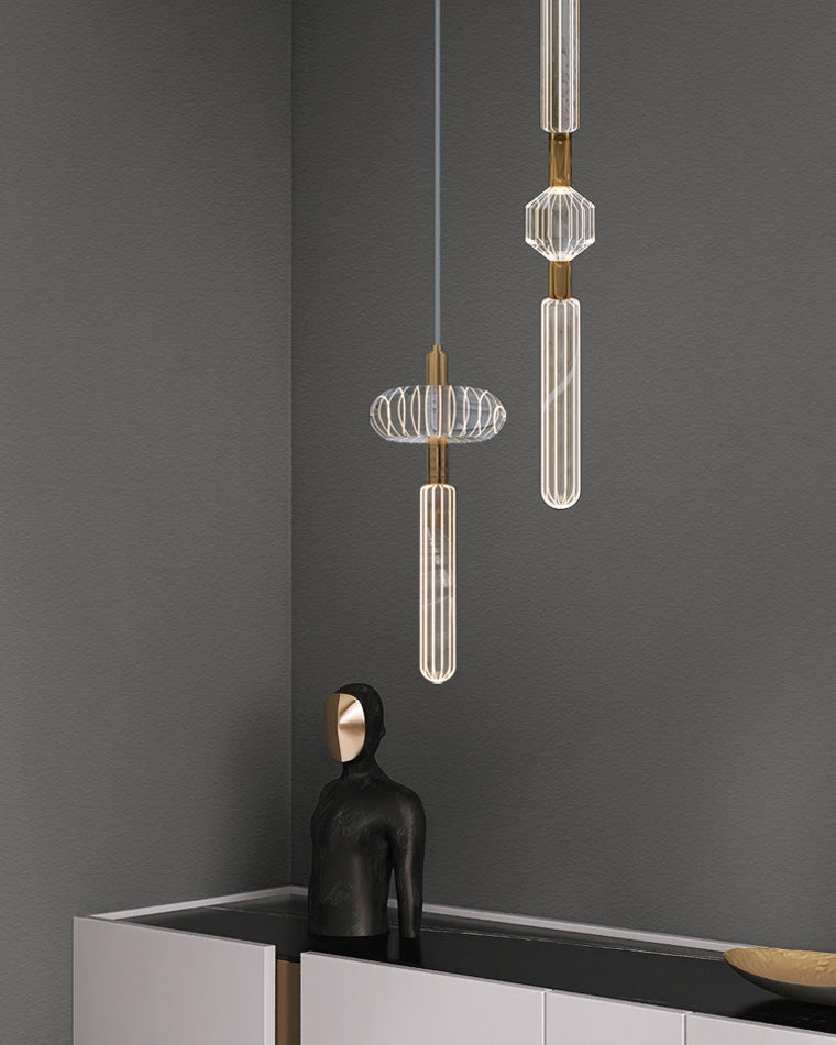 WOMO Cypher Vertikale/Horizontale Glas-Pendelleuchte-WM2153