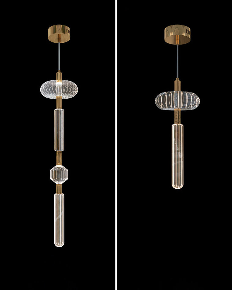 WOMO Cypher Vertikale/Horizontale Glas-Pendelleuchte-WM2153