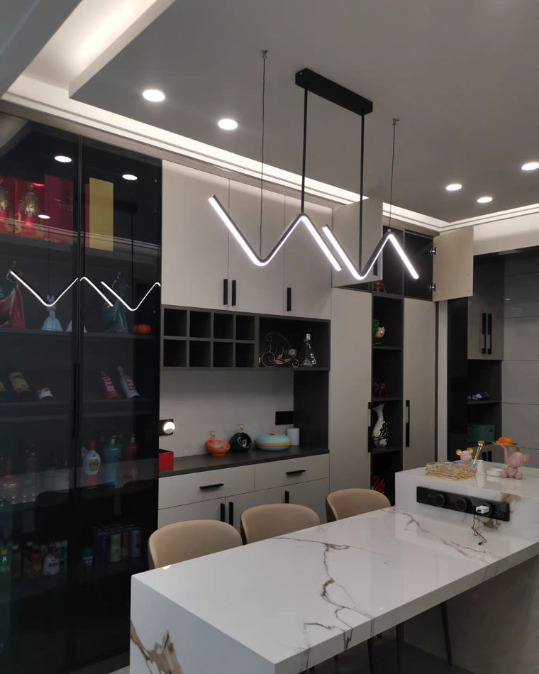 WOMO Zickzack-LED-Küchenpendelleuchte-WM2154