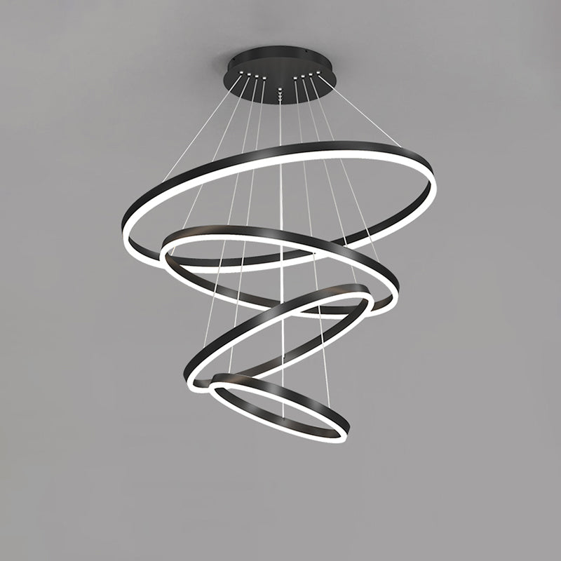 WOMO Tiered Ring LED Chandelier-WM2159