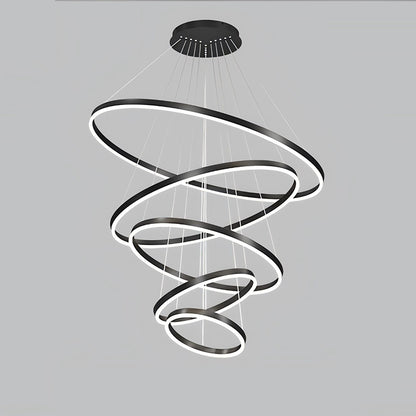 WOMO Tiered Ring LED Chandelier-WM2159