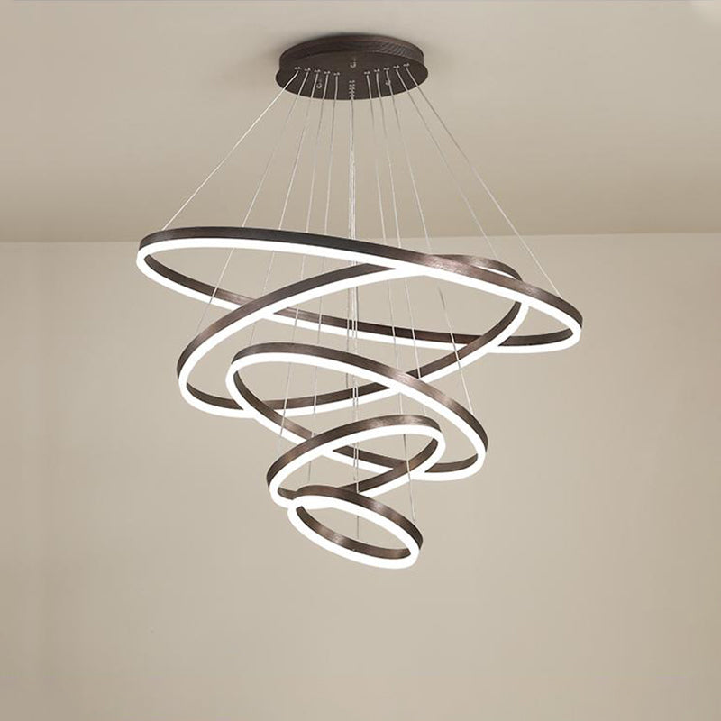 WOMO Tiered Ring LED Chandelier-WM2159