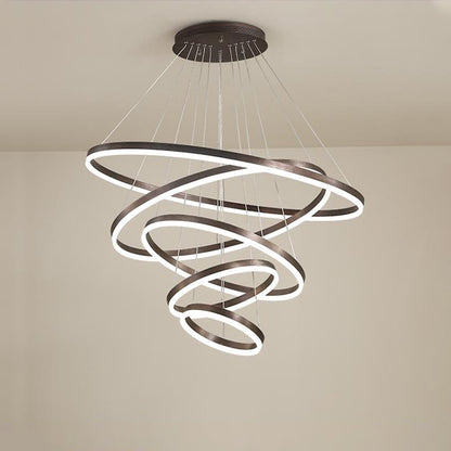 WOMO Tiered Ring LED Chandelier-WM2159