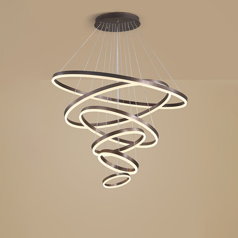 WOMO Tiered Ring LED Chandelier-WM2159
