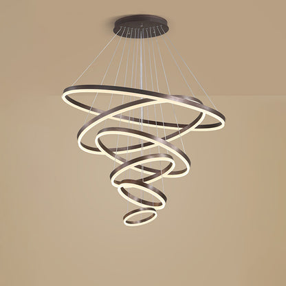 WOMO Tiered Ring LED Chandelier-WM2159