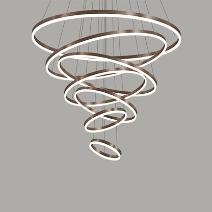 WOMO Tiered Ring LED Chandelier-WM2159
