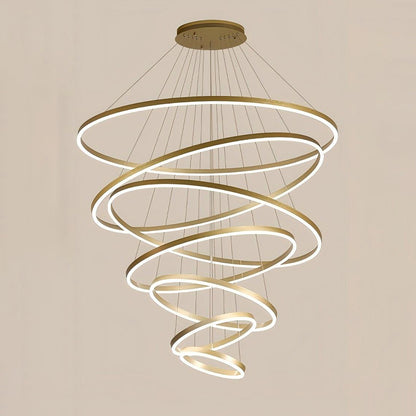 WOMO Tiered Ring LED Chandelier-WM2159