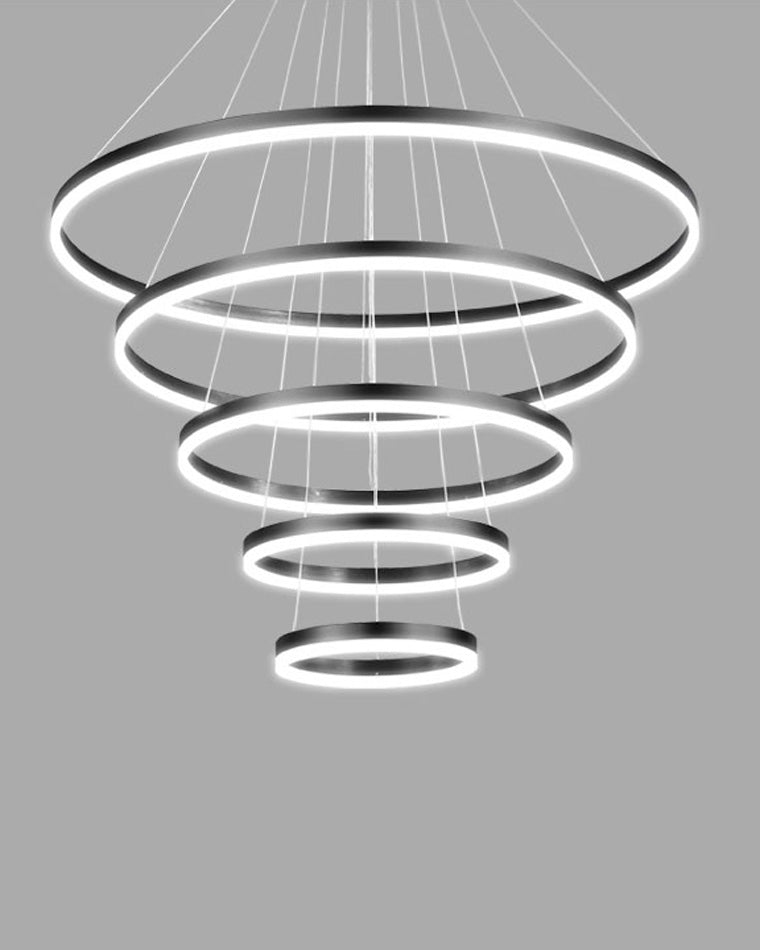 WOMO Tiered Ring LED Chandelier-WM2159