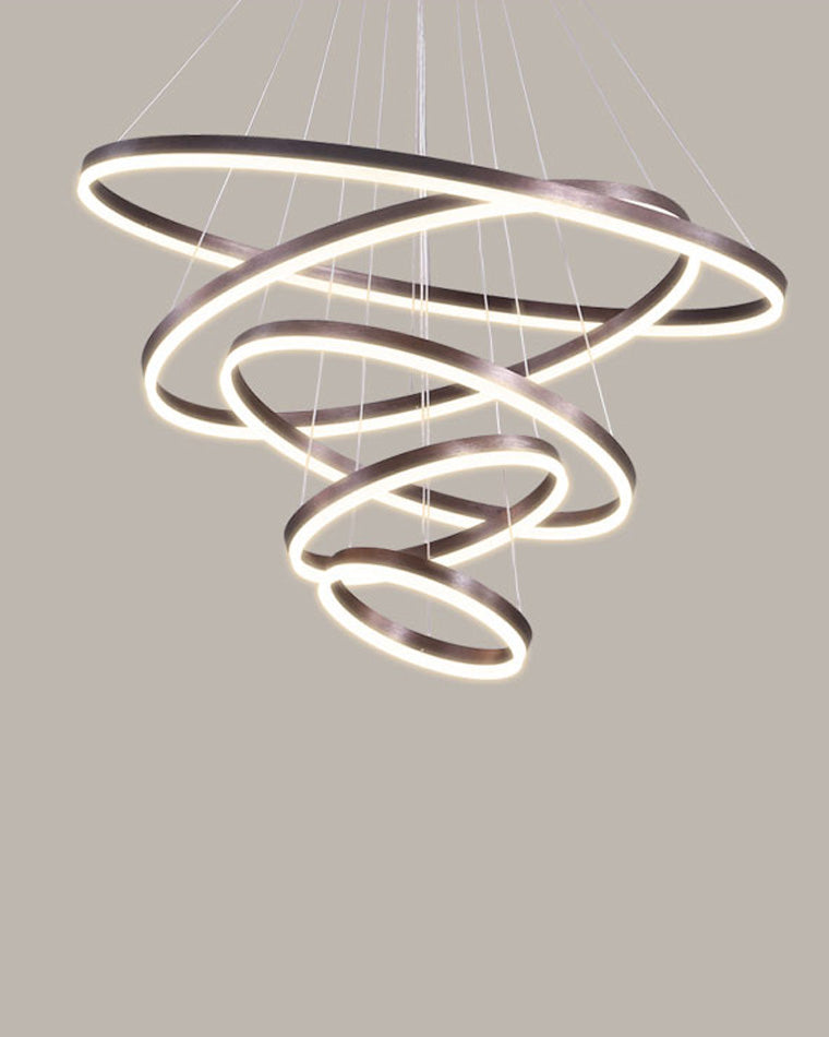 WOMO Tiered Ring LED Chandelier-WM2159