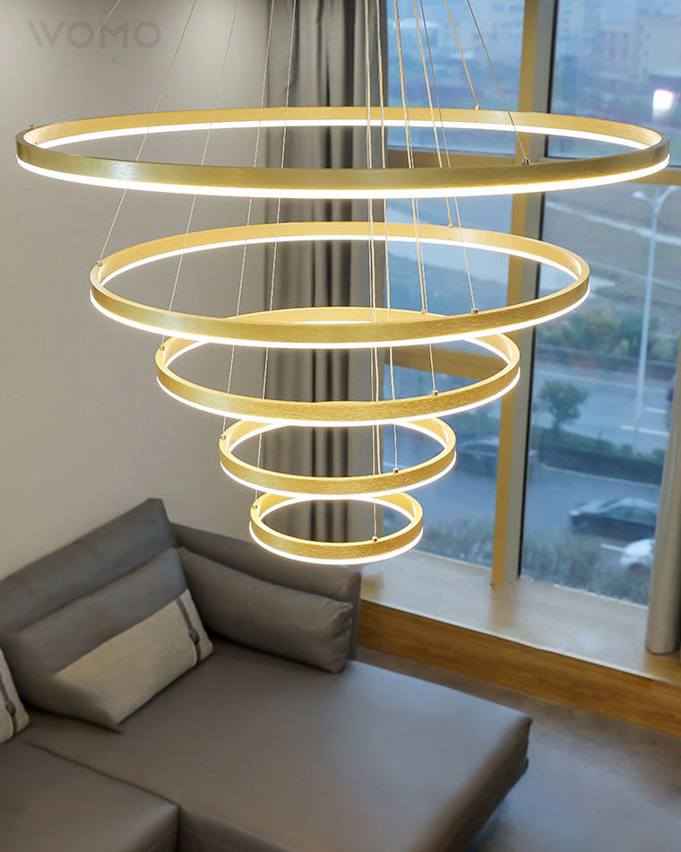 WOMO Stufenring-LED-Kronleuchter-WM2159