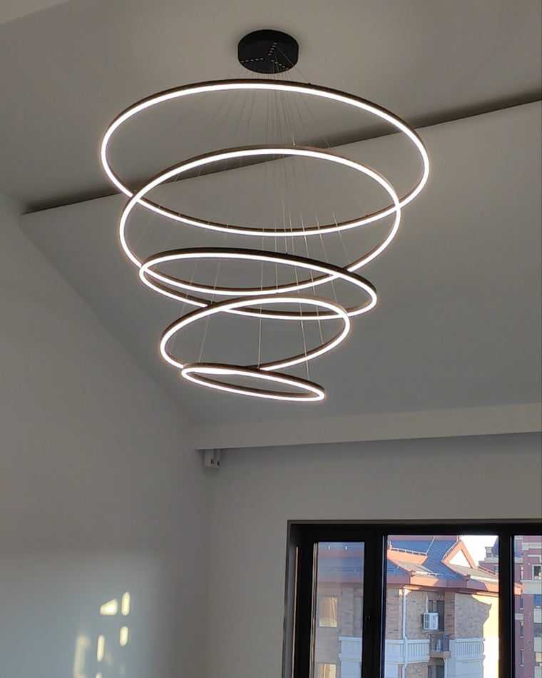 WOMO Tiered Ring LED Chandelier-WM2159