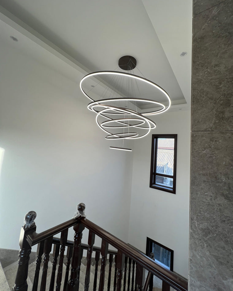 WOMO Tiered Ring LED Chandelier-WM2159
