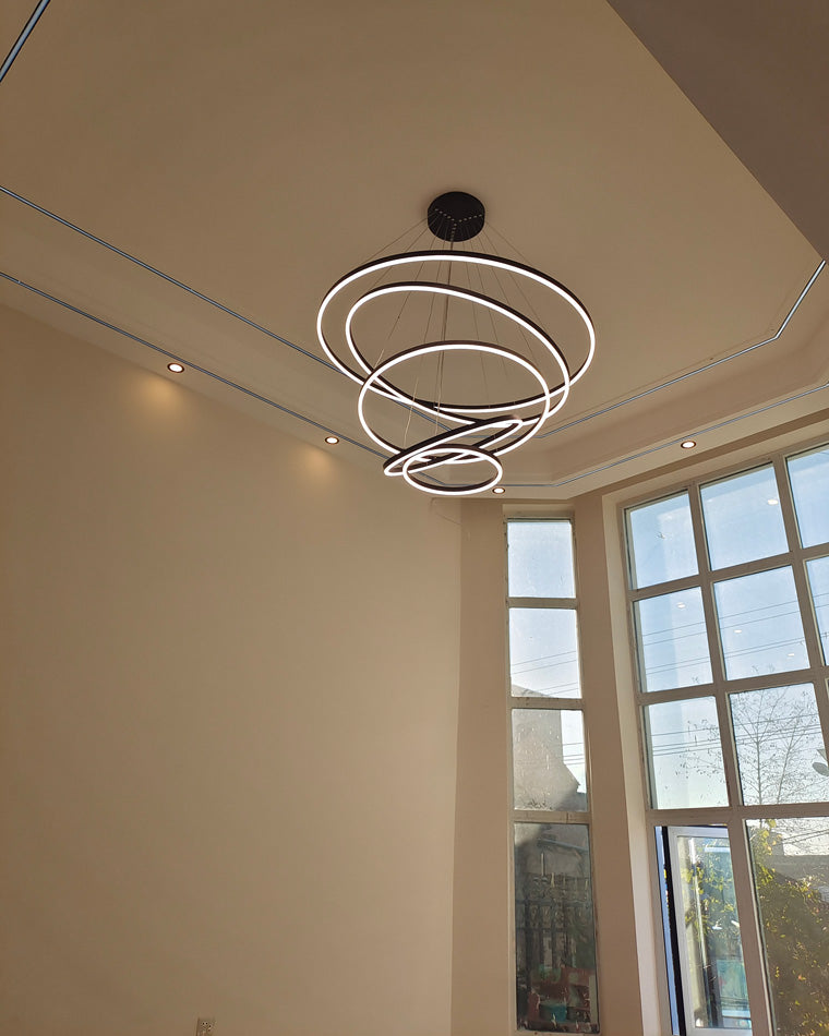 WOMO Tiered Ring LED Chandelier-WM2159