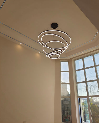 WOMO Tiered Ring LED Chandelier-WM2159