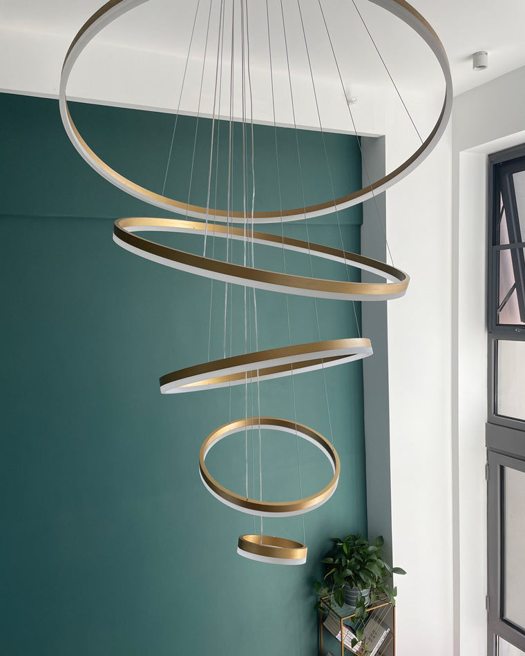 WOMO Tiered Ring LED Chandelier-WM2159