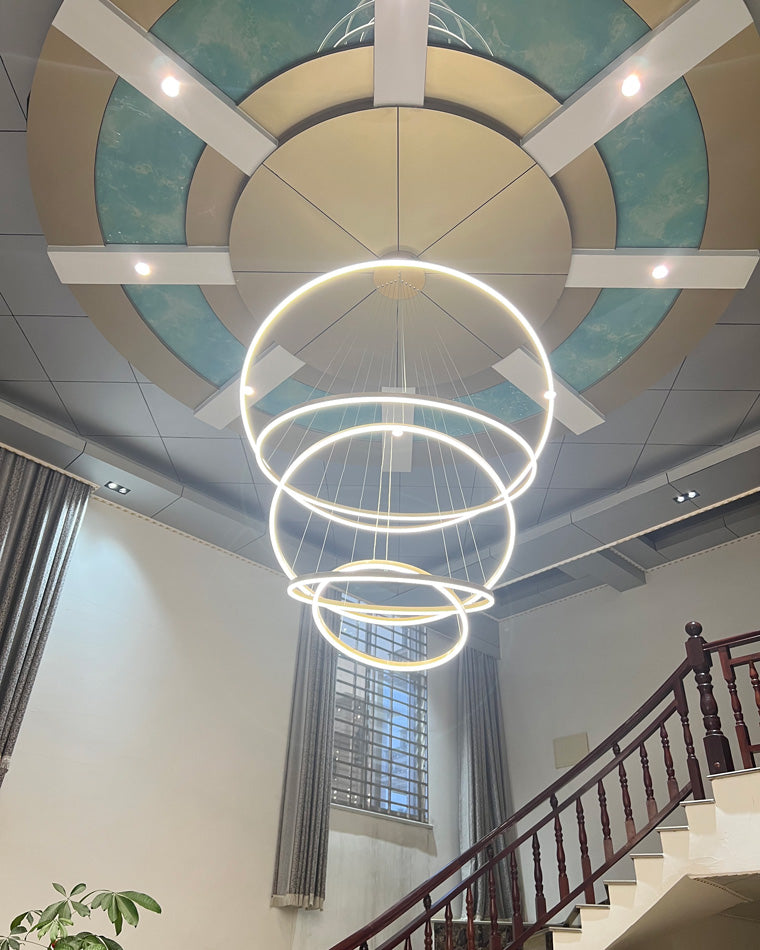 WOMO Tiered Ring LED Chandelier-WM2159