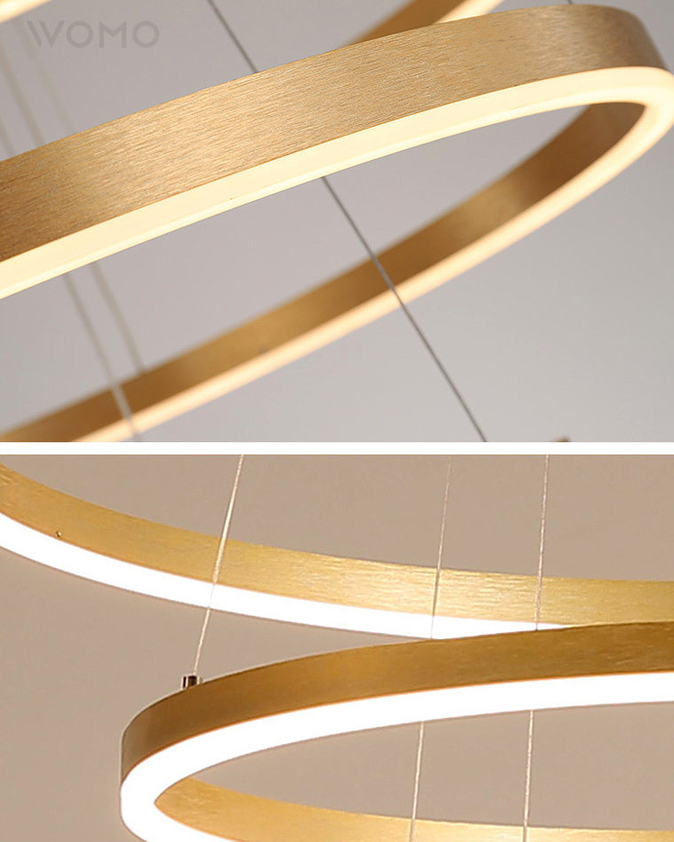 WOMO Tiered Ring LED Chandelier-WM2159