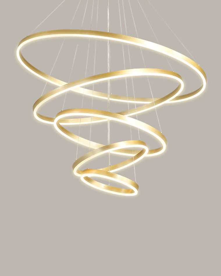 WOMO Tiered Ring LED Chandelier-WM2159