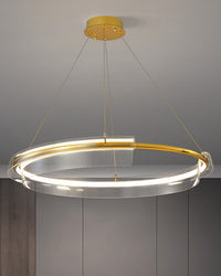 WOMO Lustre LED rond doré WM2165