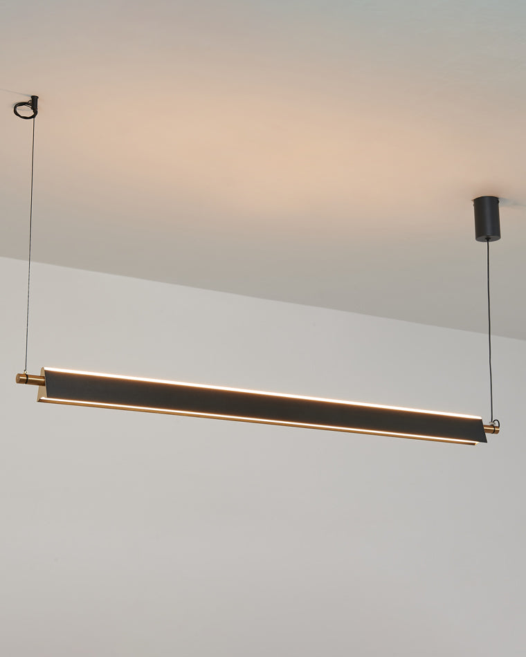 WOMO Schwarze lineare Pendelleuchte-WM2182