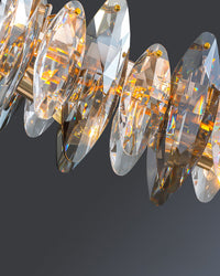 WOMO Round Chandelier in Smoked Crystal-WM2187