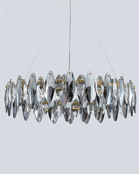 WOMO Round Chandelier in Smoked Crystal-WM2187