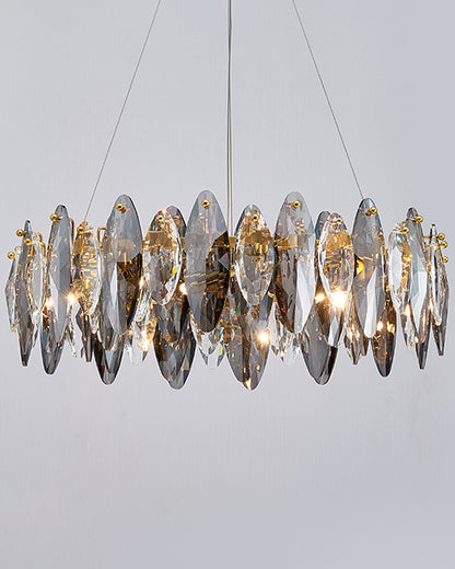 WOMO Smoked Crystal Round Chandelier-WM2187