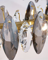 WOMO Round Chandelier in Smoked Crystal-WM2187