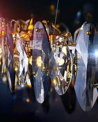 WOMO Round Chandelier in Smoked Crystal-WM2187