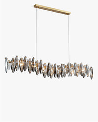WOMO Lustre linéaire en cristal fumé-WM2188