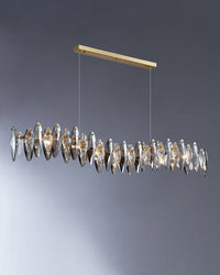 WOMO Lustre linéaire en cristal fumé-WM2188