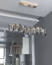 WOMO Lustre linéaire en cristal fumé-WM2188