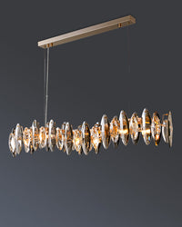 WOMO Lustre linéaire en cristal fumé-WM2188