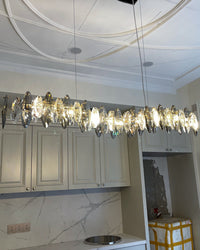 WOMO Lustre linéaire en cristal fumé-WM2188