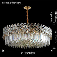 Lustre rond en cristal WOMO Shield WM2190