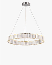 Lustre rond en cristal à 2 niveaux WOMO WM2192