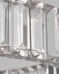 Lustre rond en cristal à 2 niveaux WOMO WM2192
