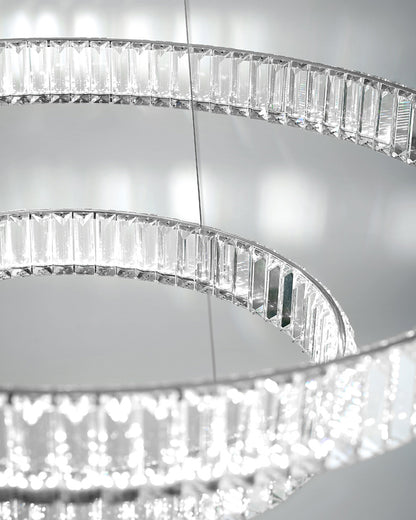 WOMO 2 Tier Circular Crystal Chandelier-WM2192