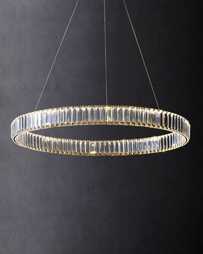 WOMO 2 Tier Circular Crystal Chandelier-WM2192