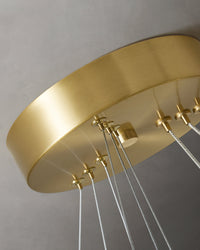 Lustre rond en cristal à 2 niveaux WOMO WM2192