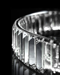 Lustre rond en cristal à 2 niveaux WOMO WM2192
