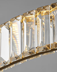 Lustre rond en cristal à 2 niveaux WOMO WM2192