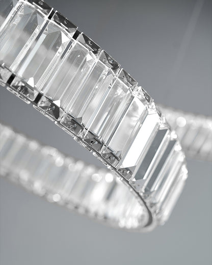 WOMO 2 Tier Circular Crystal Chandelier-WM2192