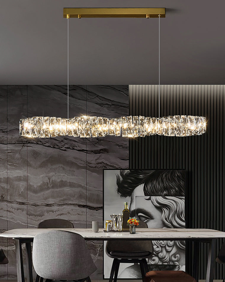 WOMO Linear Crystal Chandelier-WM2193