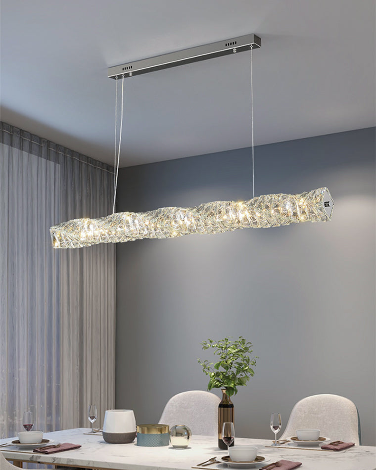 WOMO Twist Linear Crystal Chandelier-WM2193