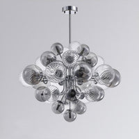 Lustre WOMO en verre fumé avec motif à bulles - WM2198
