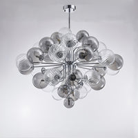 Lustre WOMO en verre fumé avec motif à bulles - WM2198