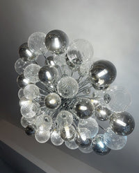 Lustre WOMO en verre fumé avec motif à bulles - WM2198
