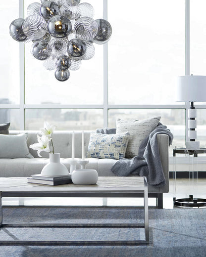 WOMO Smoked Glass Bubble Chandelier-WM2198