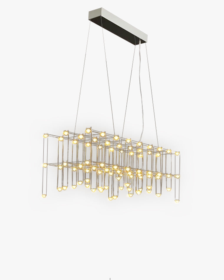 WOMO Rectangular Sculpture Chandelier-WM2200